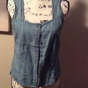 Blue jean vest